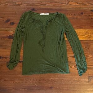 Michael Stars Olive Long Sleeve Top
